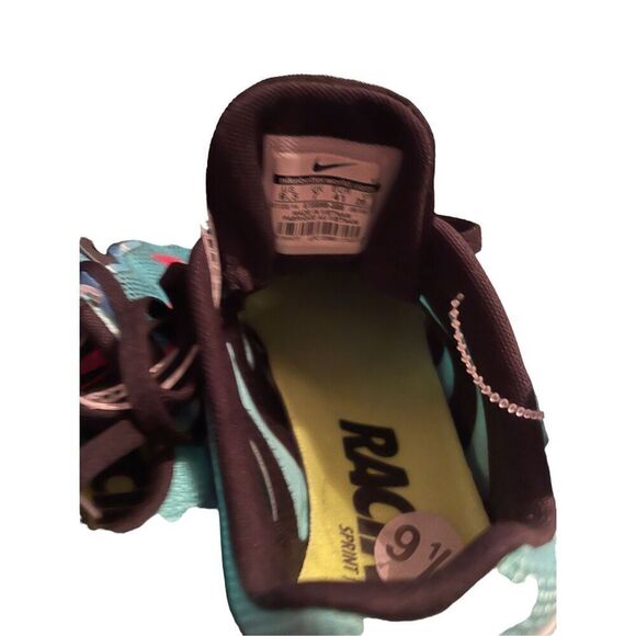 Nike Womens Teal Lace-Up Zoom Rival Track Shoes Size 9.5 NWT - Picture 4 of 9